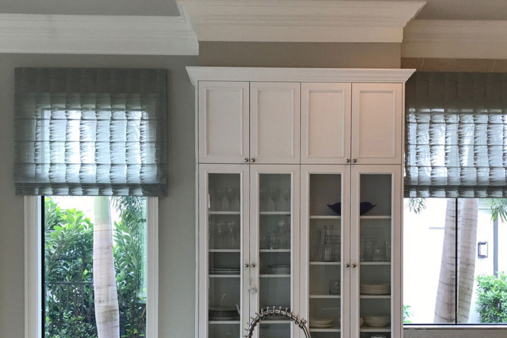 custom top treatment in a kitchen